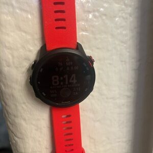 Garmin Black and Red Smartwatch